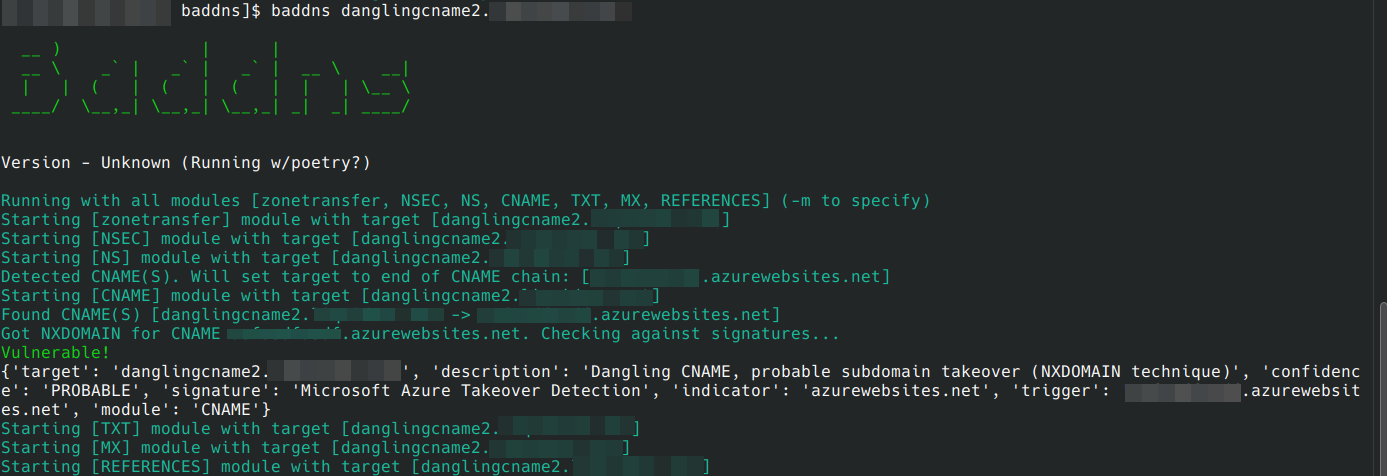 Cname Detection with CLI